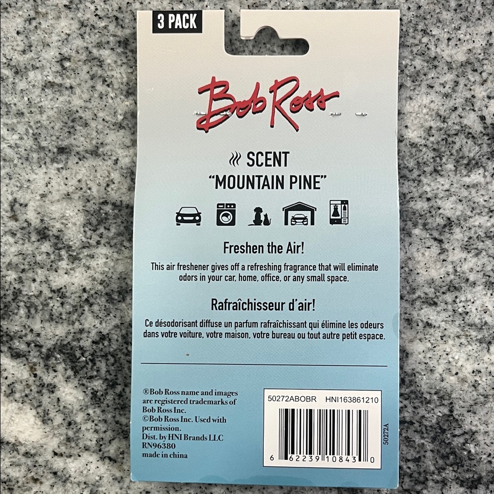 Bob Ross Air Freshener - Mountain Pine Scent - Picture 3 of 3